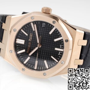 APS Factory Replica Audemars Piguet Royal Oak 15510OR.OO.D002CR.02 Rose Gold Black Dial Watch
