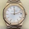 ZF Factory Replica Audemars Piguet Royal Oak 15500 Rose Gold White Dial Watch