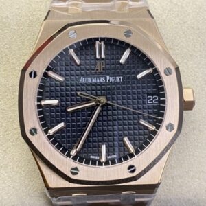 ZF Factory Replica Audemars Piguet Royal Oak 15500OR.OO.1220OR.01 Rose Gold Black Dial Watch