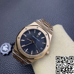 ZF Factory Replica Audemars Piguet Royal Oak 15500OR.OO.1220OR.01 Rose Gold Black Dial Watch