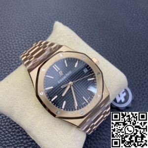 ZF Factory Replica Audemars Piguet Royal Oak 15500OR.OO.1220OR.01 Rose Gold Black Dial Watch