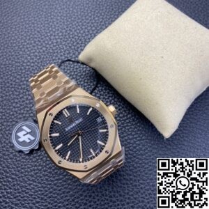 ZF Factory Replica Audemars Piguet Royal Oak 15500OR.OO.1220OR.01 Rose Gold Black Dial Watch