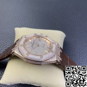 GS Factory Replica Audemars Piguet Royal Oak 15402OR Rose Gold Diamond Watch