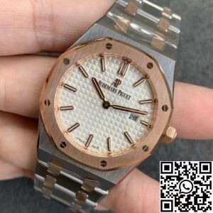 JF Factory Fake Audemars Piguet Royal Oak 67651ST Rose Gold Watches