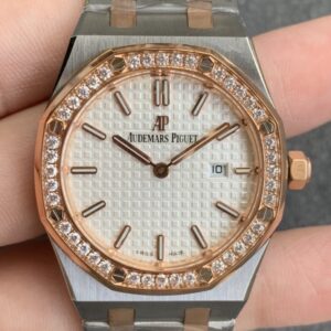 JF Factory Replica Audemars Piguet Royal Oak 67651SR.ZZ.1261SR.01 Rose Gold Diamond Watch
