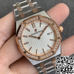 JF Factory Replica Audemars Piguet Royal Oak 67651SR.ZZ.1261SR.01 Rose Gold Diamond Watch