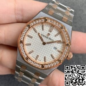 JF Factory Replica Audemars Piguet Royal Oak 67651SR.ZZ.1261SR.01 Rose Gold Diamond Watch
