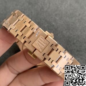 JF Factory Fake Audemars Piguet Royal Oak 67651ST Full Rose Gold Watch