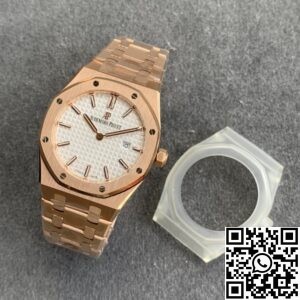 JF Factory Fake Audemars Piguet Royal Oak 67651ST Full Rose Gold Watch