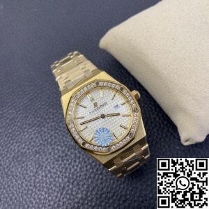 JF Factory Replica Audemars Piguet Royal Oak 67651SR Gold Diamond Watch