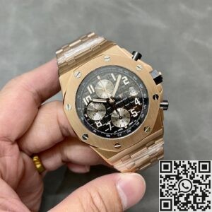 APF Factory Replica Audemars Piguet Royal Oak Offshore 26470OR.OO.1000OR.02 Gray Ruthenium Panda Plate