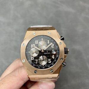 APF Factory Replica Audemars Piguet Royal Oak Offshore 26470OR.OO.1000OR.02 Gray Ruthenium Panda Plate
