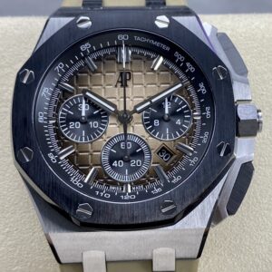 APF Factory Fake Audemars Piguet Royal Oak Offshore 26420SO.OO.A600CA.01 Light Brown Dial