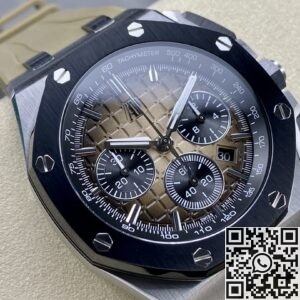 APF Factory Fake Audemars Piguet Royal Oak Offshore 26420SO.OO.A600CA.01 Light Brown Dial