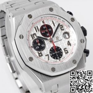 APF Factory Replica AP Royal Oak Offshore 26170ST.OO.1000ST.01 Silver Panda Plate