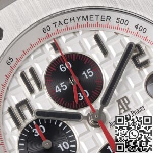 APF Factory Replica AP Royal Oak Offshore 26170ST.OO.1000ST.01 Silver Panda Plate