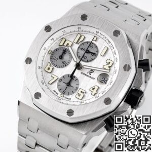 APF Factory Replica AP Royal Oak Offshore 25721ST.OO.1000ST.07 Silver Panda Plate Watches