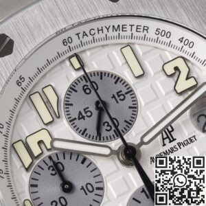 APF Factory Replica AP Royal Oak Offshore 25721ST.OO.1000ST.07 Silver Panda Plate Watches