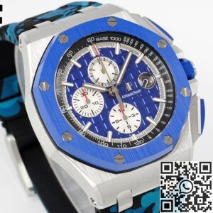 APF Factory Replica Audemars Piguet Royal Oak Offshore 26400SO.OO.A335CA.01 Blue Panda Plate