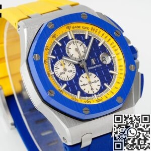 APF Factory Fake Audemars Piguet Royal Oak Offshore 26400SO.OO.A057CA.01 Blue Dial 