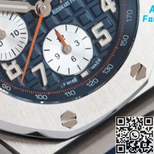 APF Factory Fake Audemars Piguet Royal Oak Offshore 26470ST.OO.A027CA.01 Blue Rubber Strap