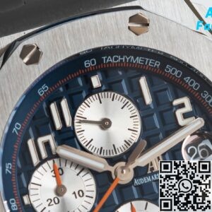 APF Factory Fake Audemars Piguet Royal Oak Offshore 26470ST.OO.A027CA.01 Blue Rubber Strap