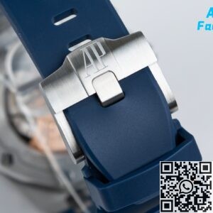 APF Factory Fake Audemars Piguet Royal Oak Offshore 26470ST.OO.A027CA.01 Blue Rubber Strap