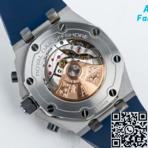 APF Factory Fake Audemars Piguet Royal Oak Offshore 26470ST.OO.A027CA.01 Blue Rubber Strap
