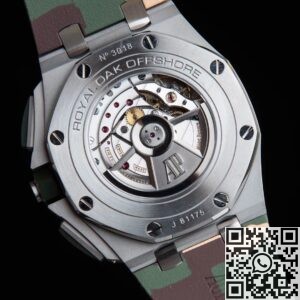 APF Factory Replica AP Royal Oak Offshore 26400SO.OO.A055CA.01 Khaki Green Panda Platter Watches