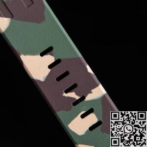 APF Factory Replica AP Royal Oak Offshore 26400SO.OO.A055CA.01 Khaki Green Panda Platter Watches