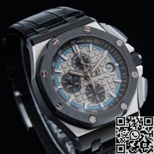 APF Factory Fake Audemars Piguet Royal Oak Offshore 26417CN.OO.A002CR.01 Silver Panda Plate