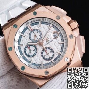 APF Factory Replica Audemars Piguet Royal Oak Offshore 26408OR.OO.A010CA.01 White Panda Plate Watch