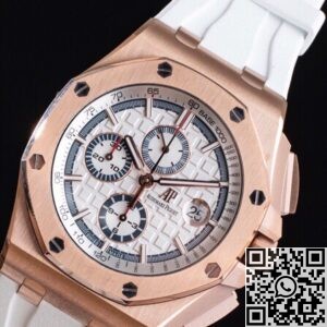 APF Factory Replica Audemars Piguet Royal Oak Offshore 26408OR.OO.A010CA.01 White Panda Plate Watch
