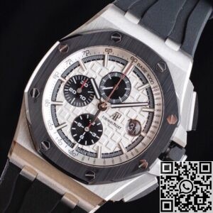 APF Factory Fake Audemars Piguet Royal Oak Offshore 26400SO.OO.A002CA.01 Silver Panda Plate