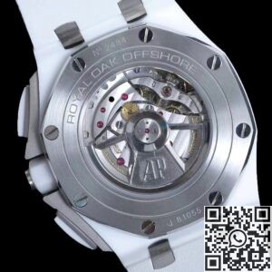 APF Factory Fake AP Royal Oak Offshore 26402CB.OO.A010CA.01 White Panda Plate Watches