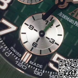 APF Factory Replica AP Royal Oak Offshore 26405CE.OO.A056CA.01 Smoked Green Panda Plate Watches