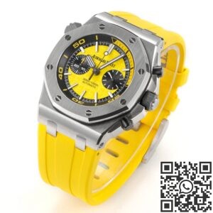 MS Factory Fake Audemars Piguet Royal Oak Offshore 26703ST.OO.A051CA.01 Yellow Panda Plate