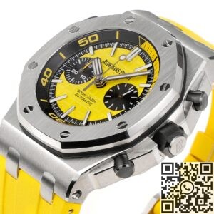 MS Factory Fake Audemars Piguet Royal Oak Offshore 26703ST.OO.A051CA.01 Yellow Panda Plate