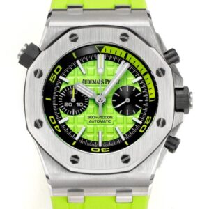 MS Factory Fake AP Royal Oak Offshore 26703ST.OO.A038CA.01 Yellow-green Panda Plate Watches