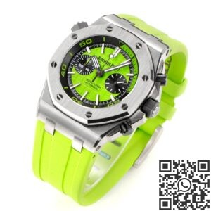 MS Factory Fake AP Royal Oak Offshore 26703ST.OO.A038CA.01 Yellow-green Panda Plate Watches