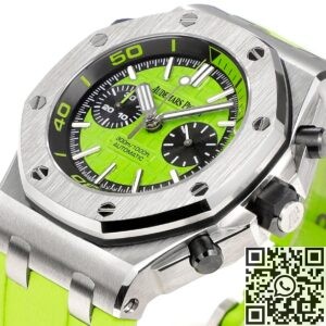 MS Factory Fake AP Royal Oak Offshore 26703ST.OO.A038CA.01 Yellow-green Panda Plate Watches