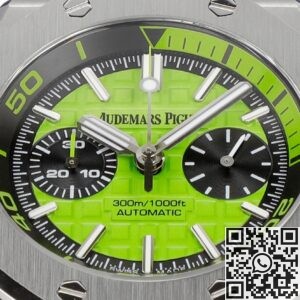 MS Factory Fake AP Royal Oak Offshore 26703ST.OO.A038CA.01 Yellow-green Panda Plate Watches