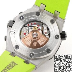 MS Factory Fake AP Royal Oak Offshore 26703ST.OO.A038CA.01 Yellow-green Panda Plate Watches