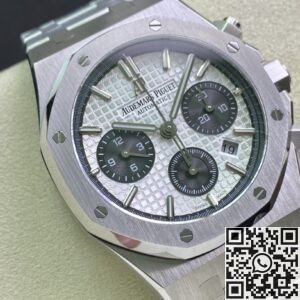 JH Factory Fake AP Royal Oak 26331ST.OO.1220ST.03 Silver Panda Plate Watch