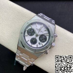 JH Factory Fake AP Royal Oak 26331ST.OO.1220ST.03 Silver Panda Plate Watch