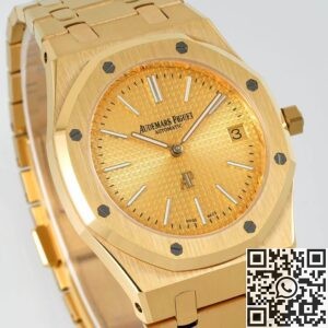 IP Factory Fake Audemars Piguet Royal Oak 15202BA.OO.1240BA.02 Gold Watch