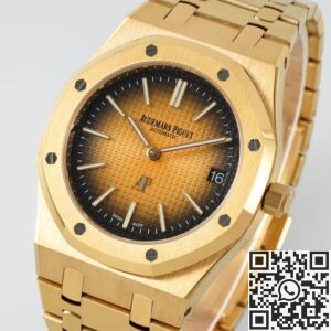IP Factory Replica AP Royal Oak 16202BA.OO.1240BA.02 Smoked Gold Watch