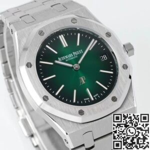 IP Factory Fake Audemars Piguet Royal Oak 15202PT.OO.1240PT.01 Green Dial