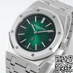 IP Factory Fake Audemars Piguet Royal Oak 15202PT.OO.1240PT.01 Green Dial