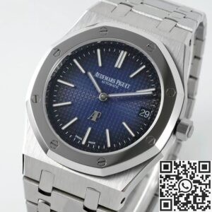 IP Factory Replica Audemars Piguet Royal Oak 15202IP.OO.1240IP.01 Smoked Blue Dial